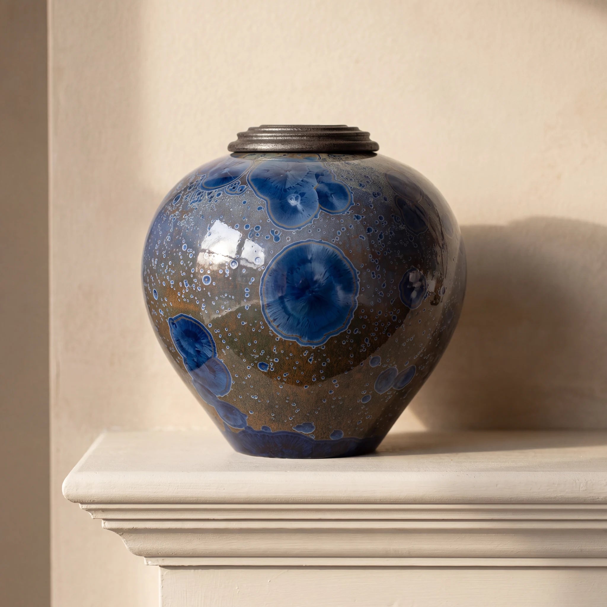 Sodalite Adult Cremation Urn for Ashes