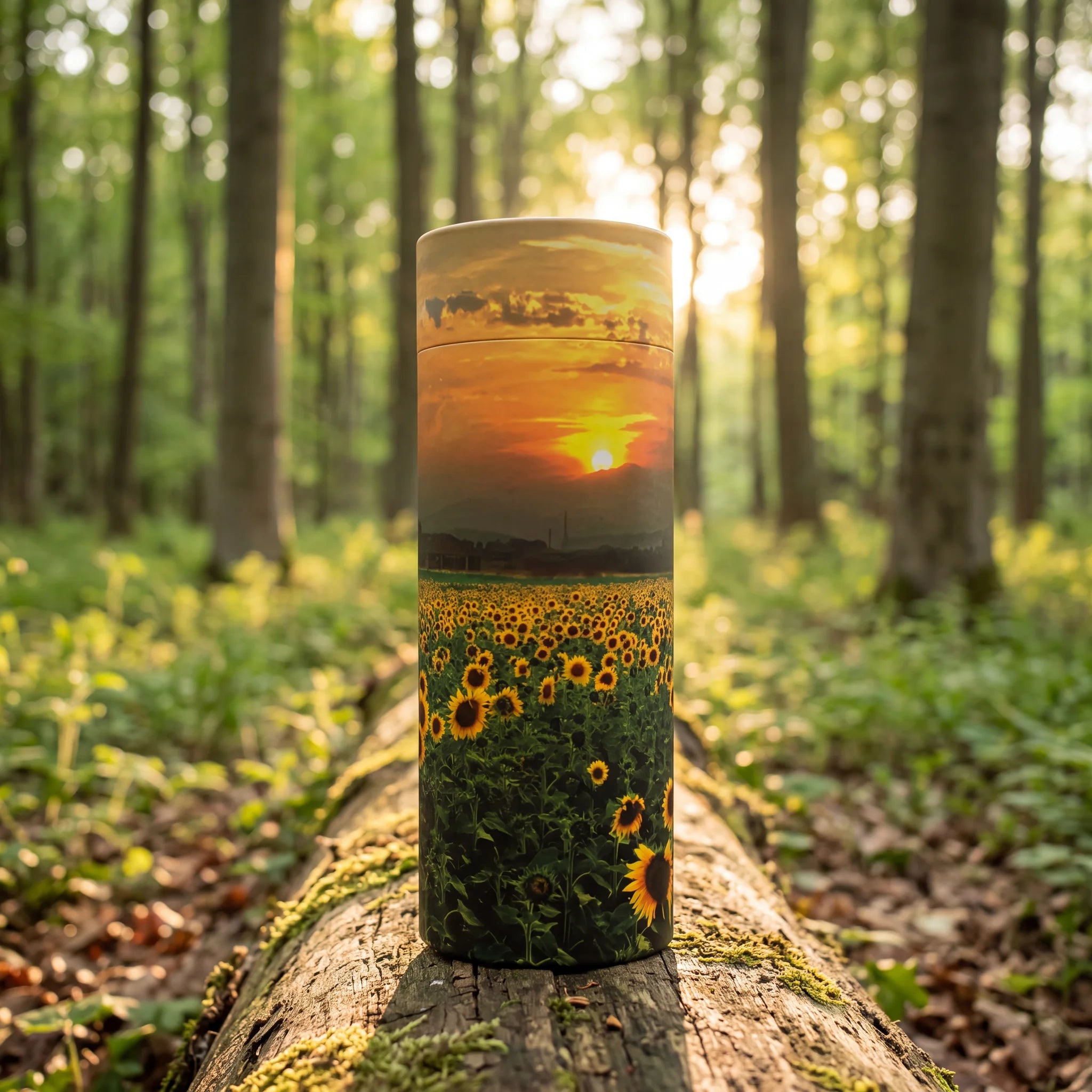 Sunflower-Fields-Eco-Friendly-Scattering-Tube-for-Ashes-Adult-In-the-Woods