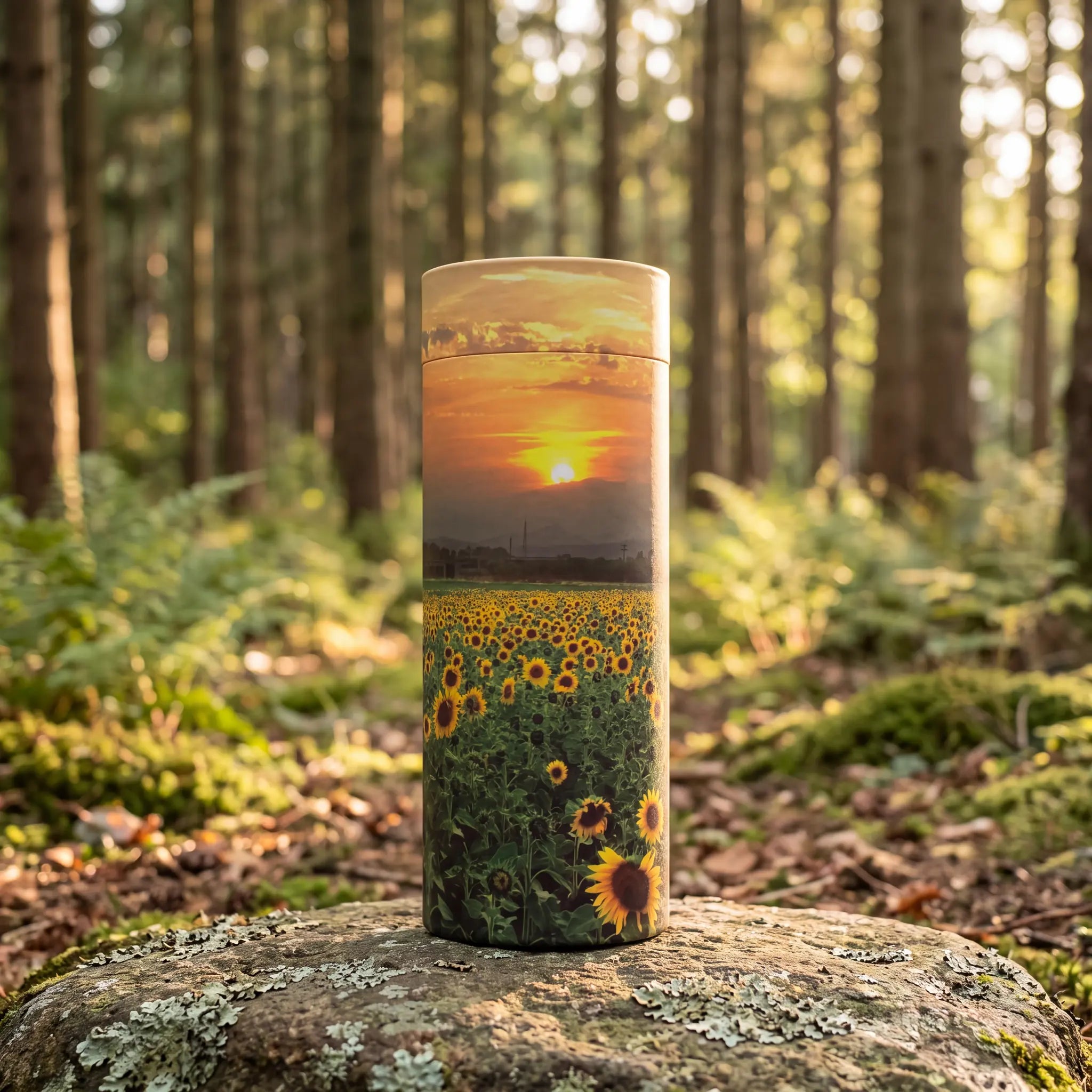 Sunflower-Fields-Eco-Friendly-Scattering-Tube-for-Ashes-Extra-Large-No-7-In-the-Woods