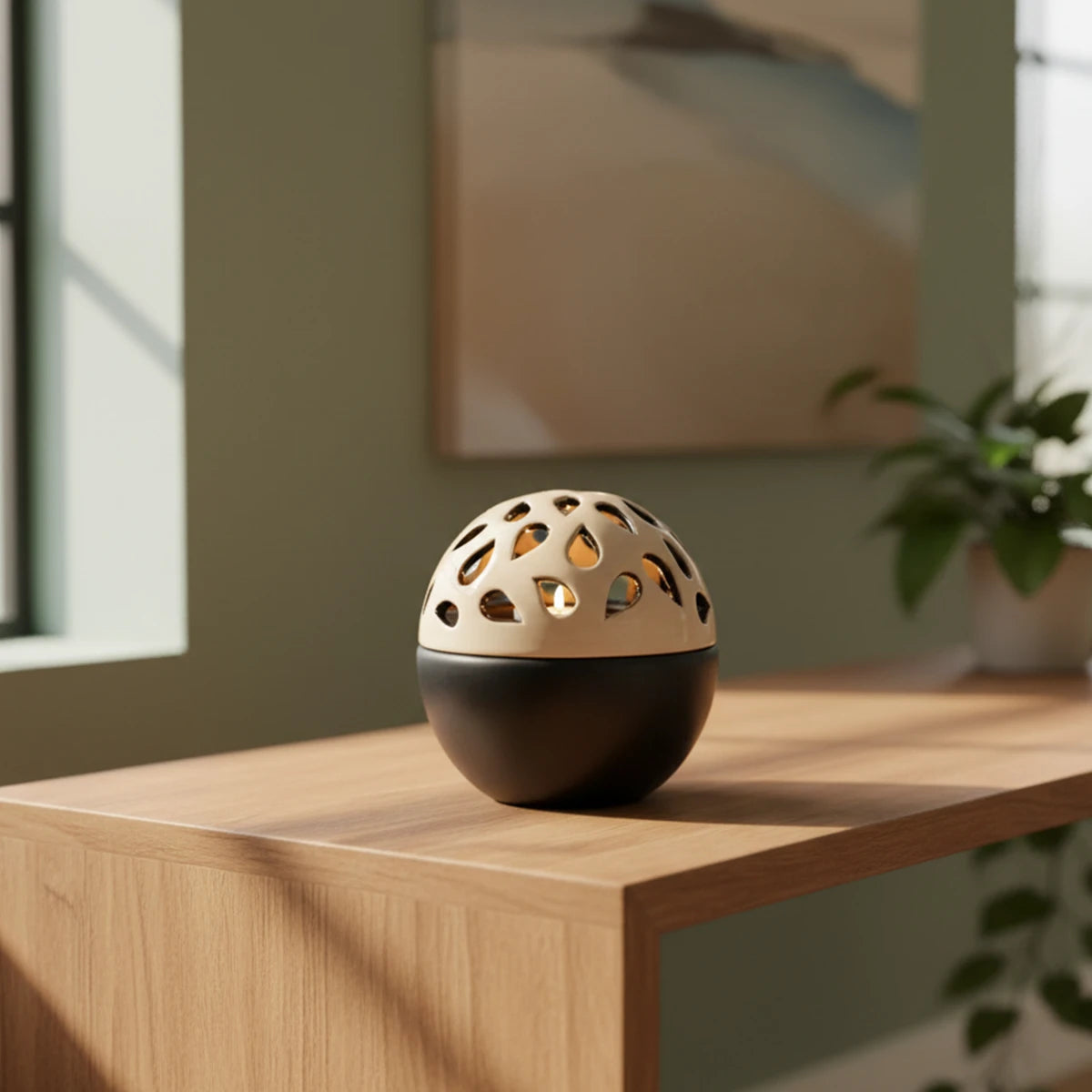 Teardrop Candle Sphere Small Urn for Ashes