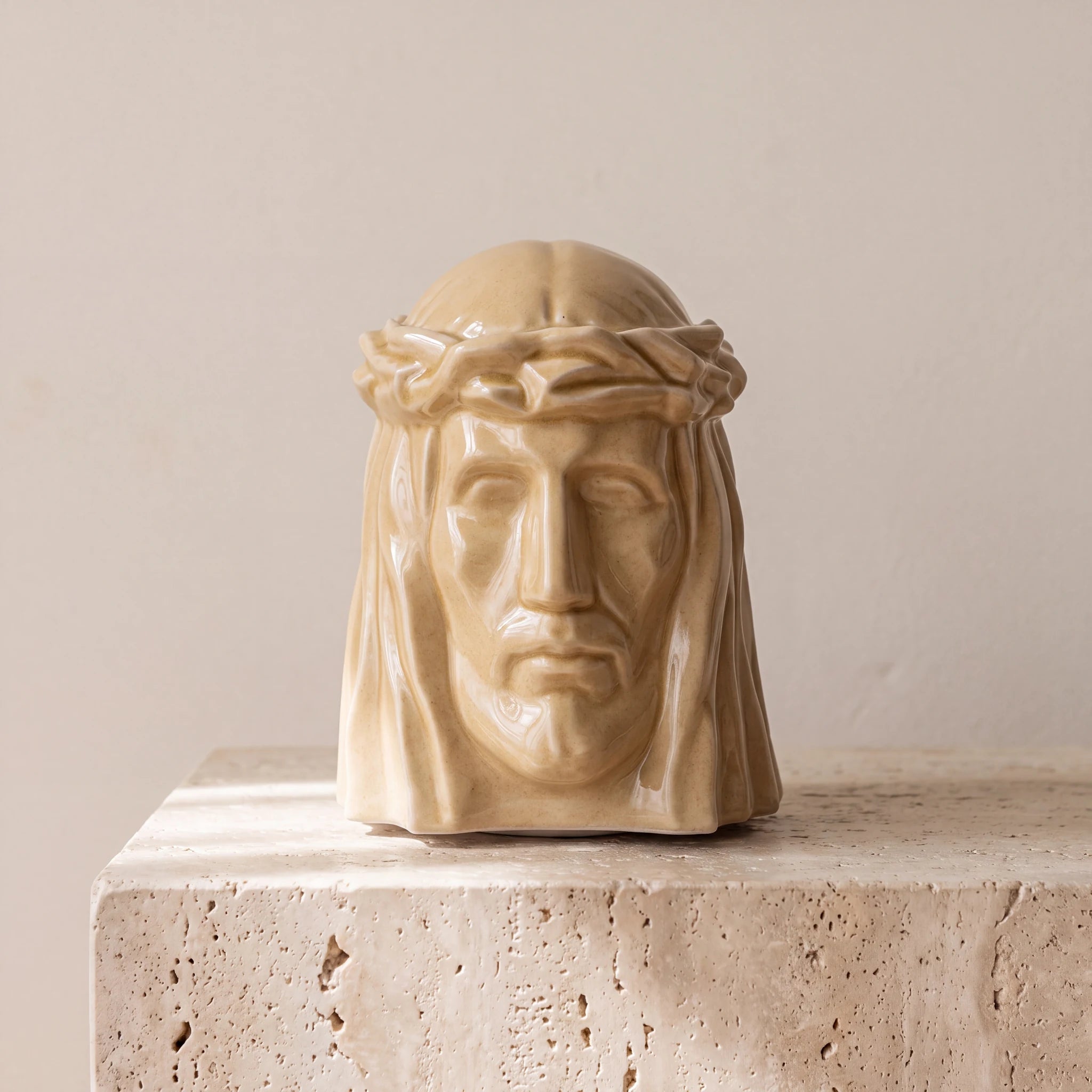 The Christ Adult Cremation Urn for Ashes in Light Sand