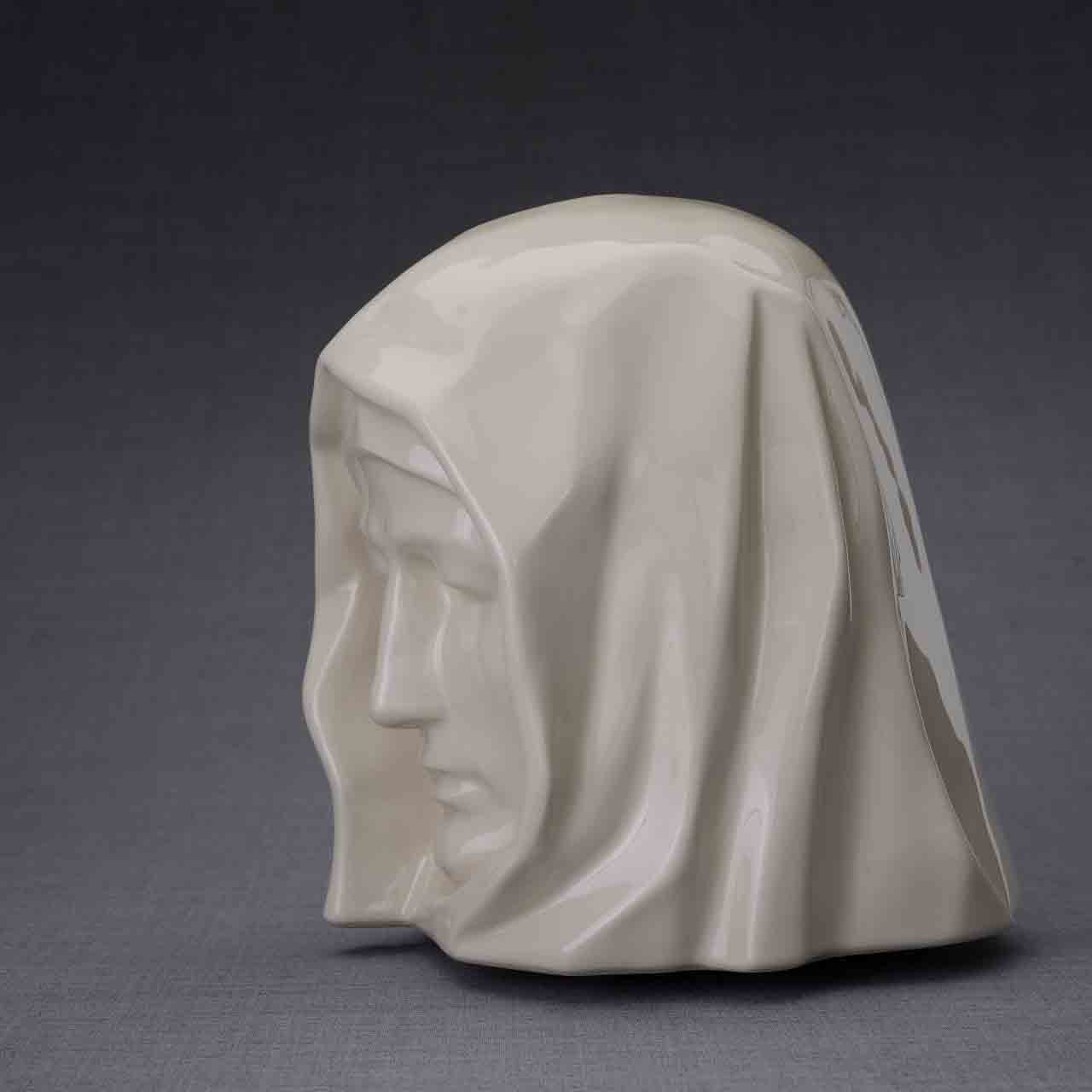 The Holy Mother Adult Cremation Urn for Ashes in Cream