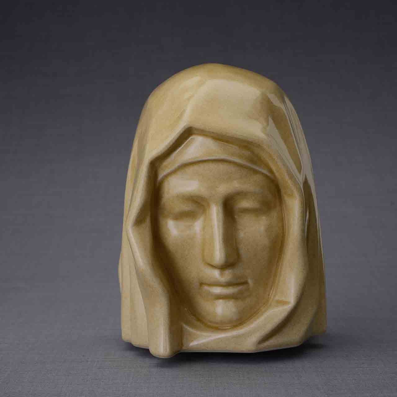 The Holy Mother Adult Cremation Urn for Ashes in Light Sand