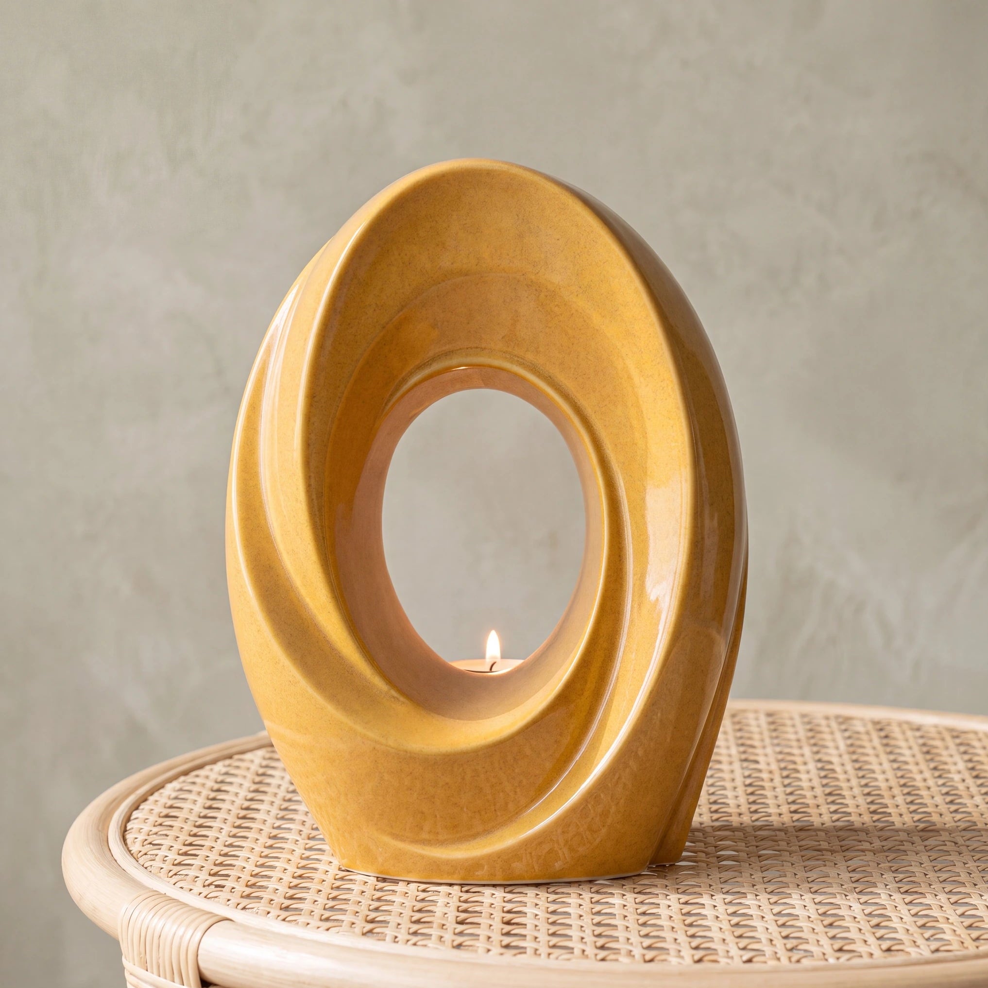 The Passage Adult Cremation Urn for Ashes in Amber
