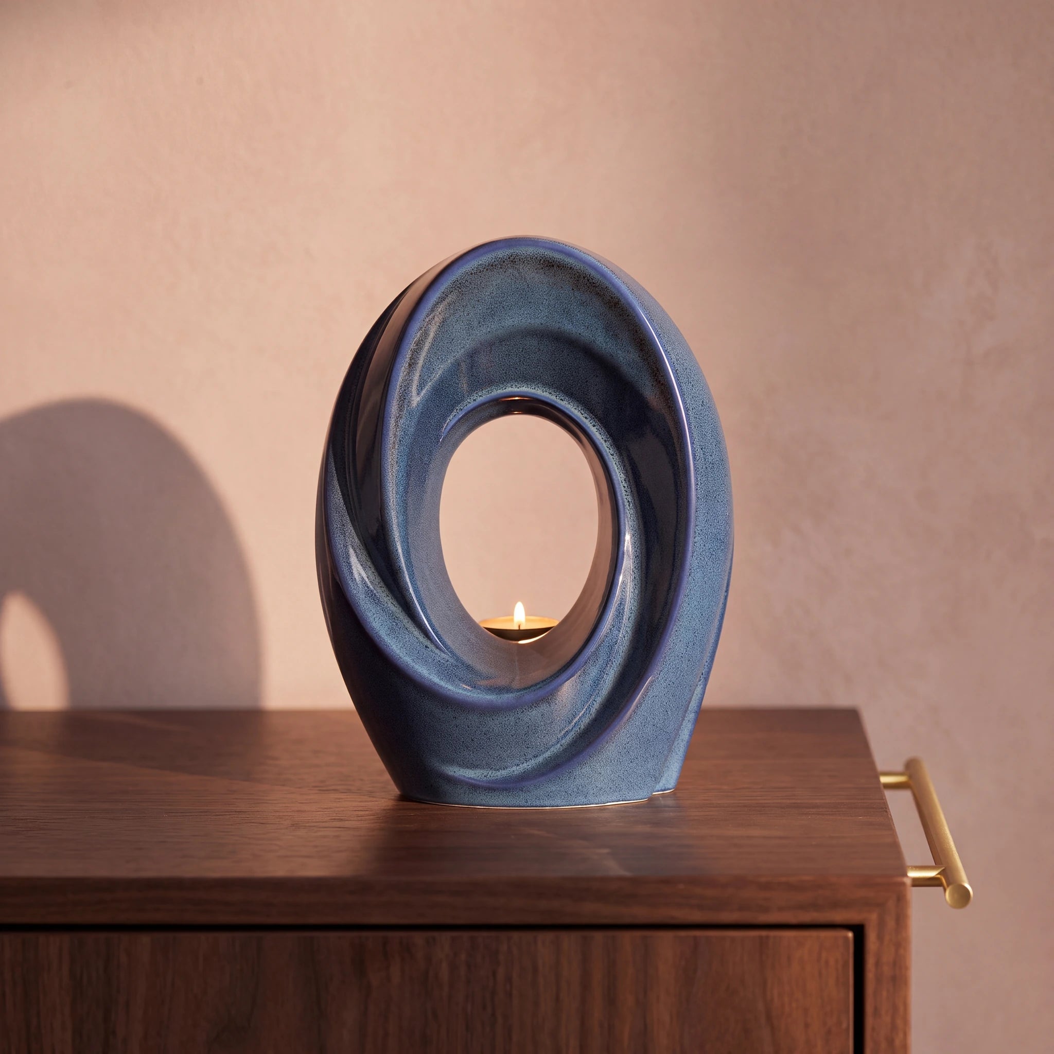 The Passage Adult Cremation Urn for Ashes in Blue