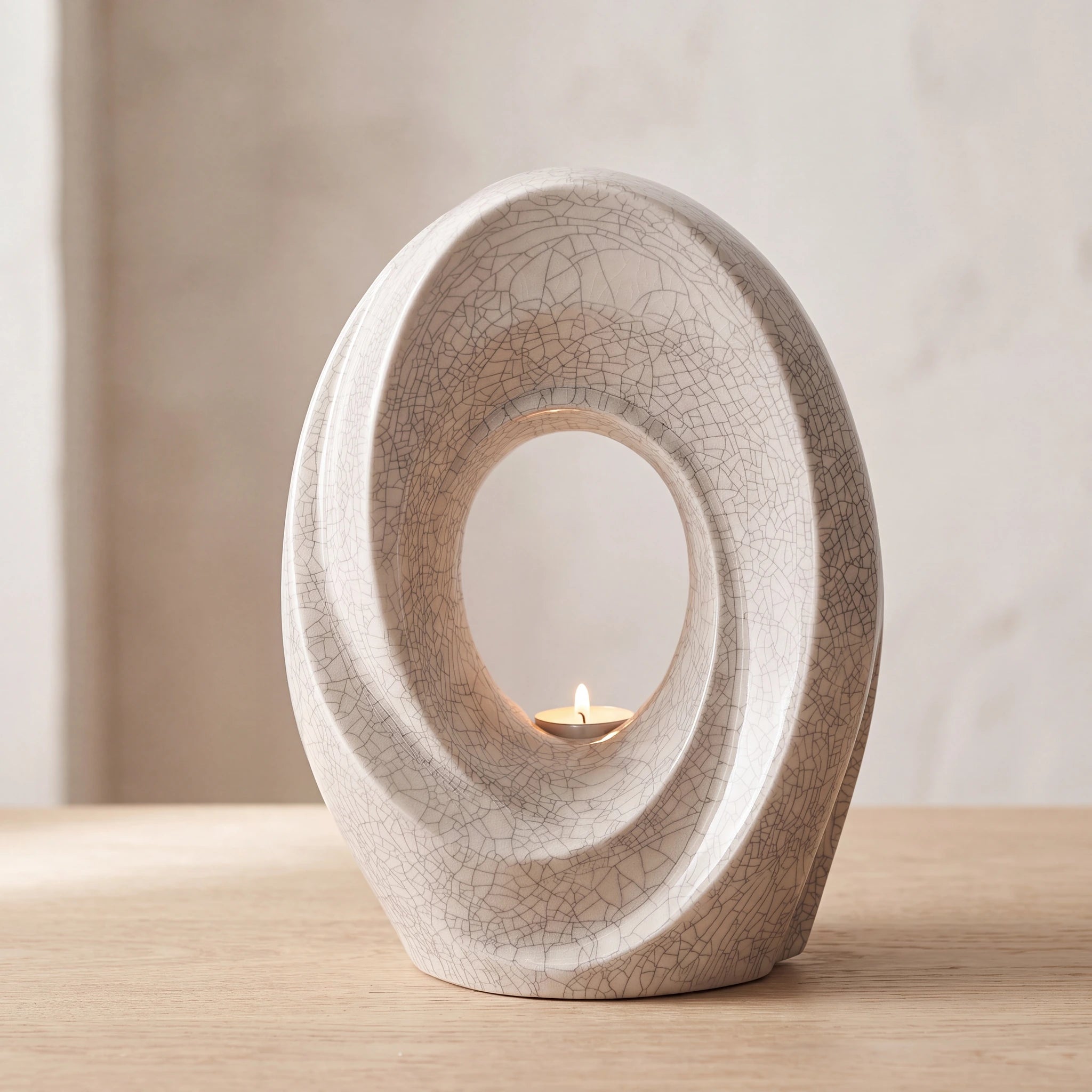 The Passage Adult Cremation Urn for Ashes in Crackle Glaze