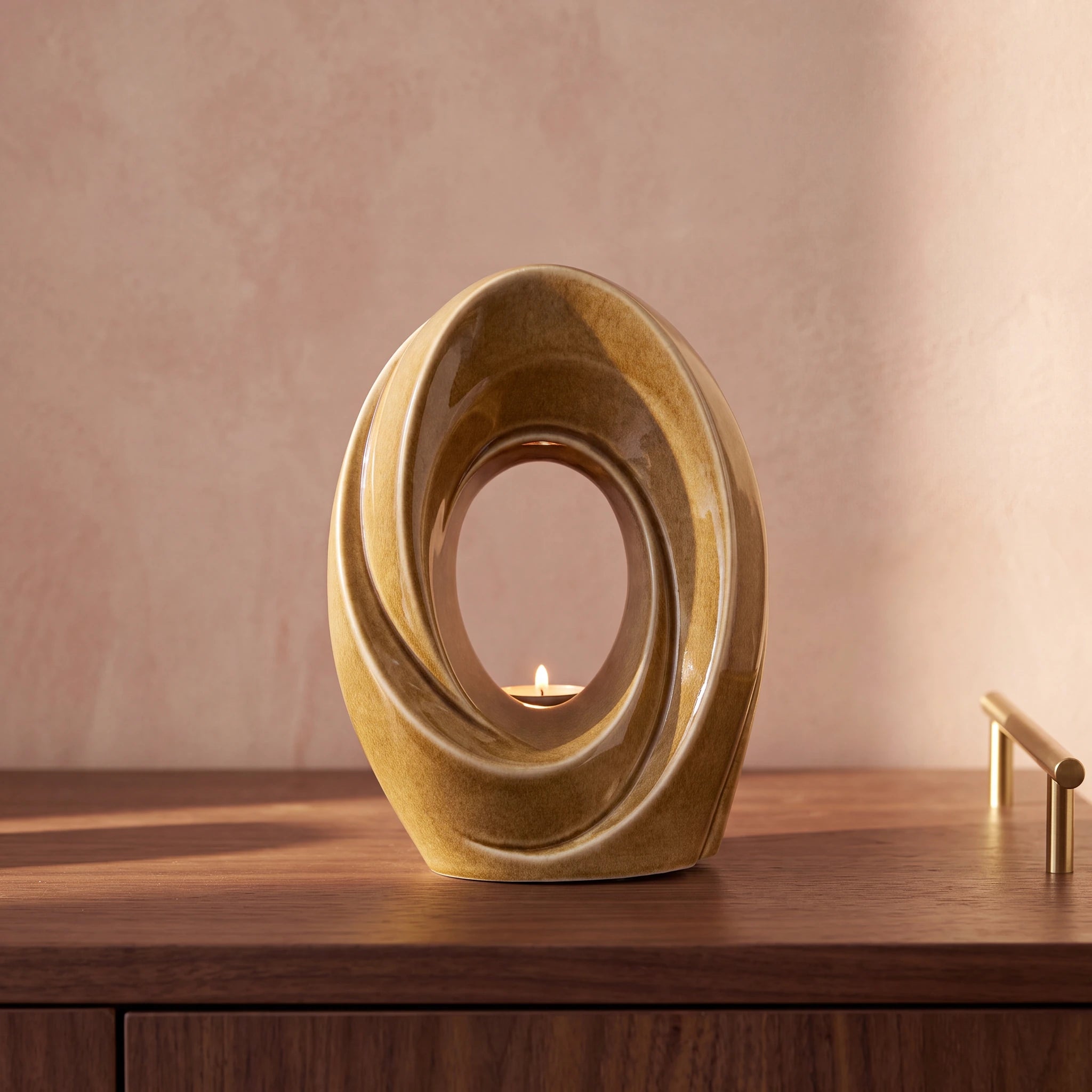 The Passage Adult Cremation Urn for Ashes in Dark Sand