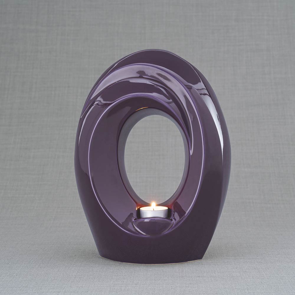The Passage Adult Cremation Urn for Ashes in Purple