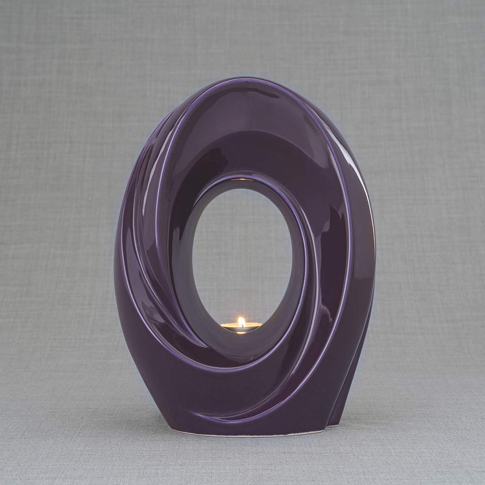 The Passage Adult Urn for Ashes Purple Dark Background