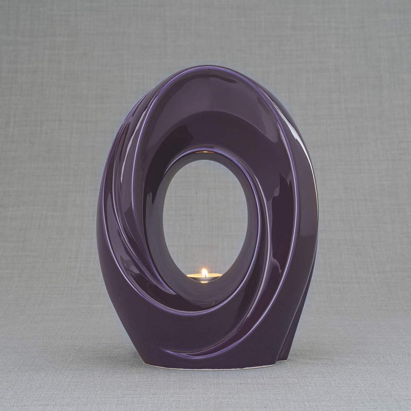The Passage Adult Cremation Urn for Ashes in Purple