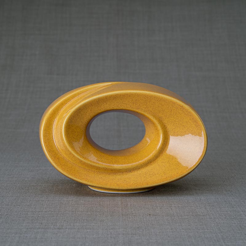 The Passage Ashes Keepsake Urn Amber Front View