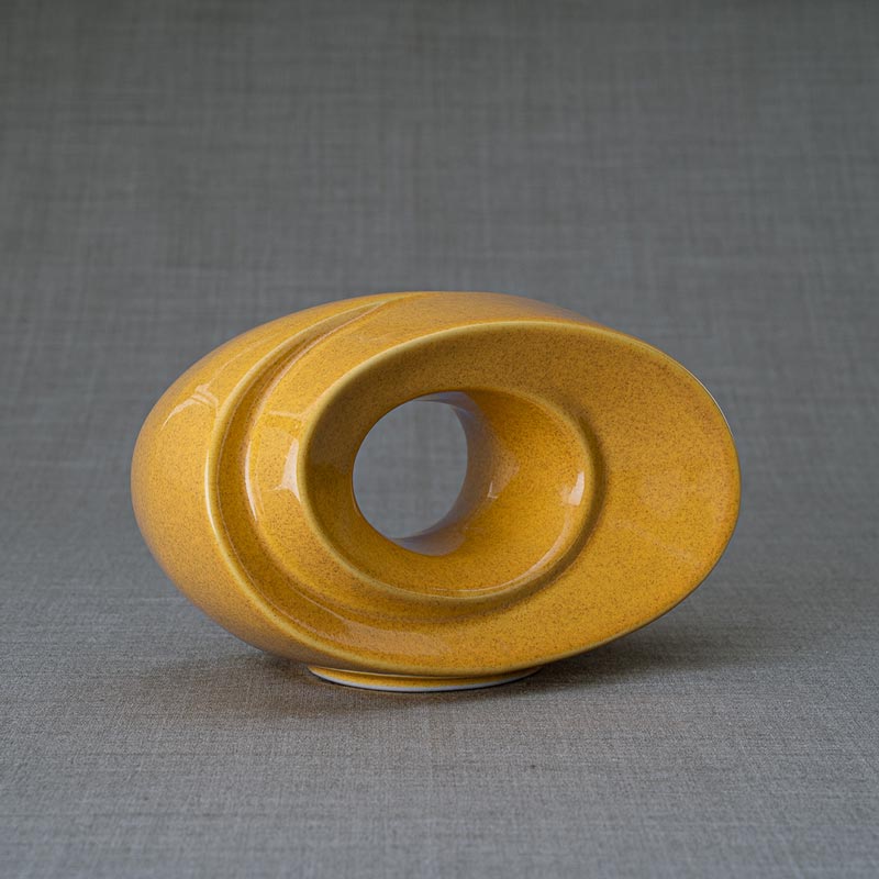 The Passage Ashes Keepsake Urn Amber Left View