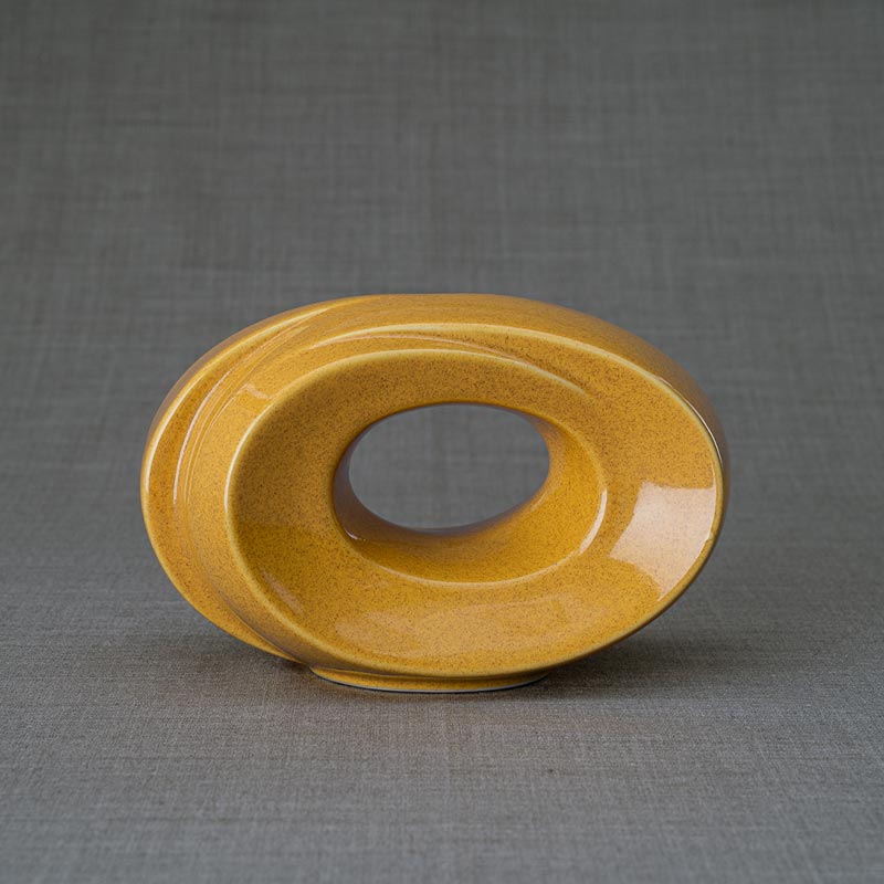 The Passage Ashes Keepsake Urn Amber Rear View