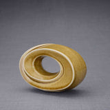 The Passage Small Urn for Ashes in Dark Sand