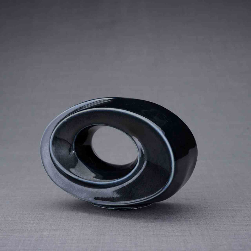 The Passage Small Urn for Ashes in Midnight Blue