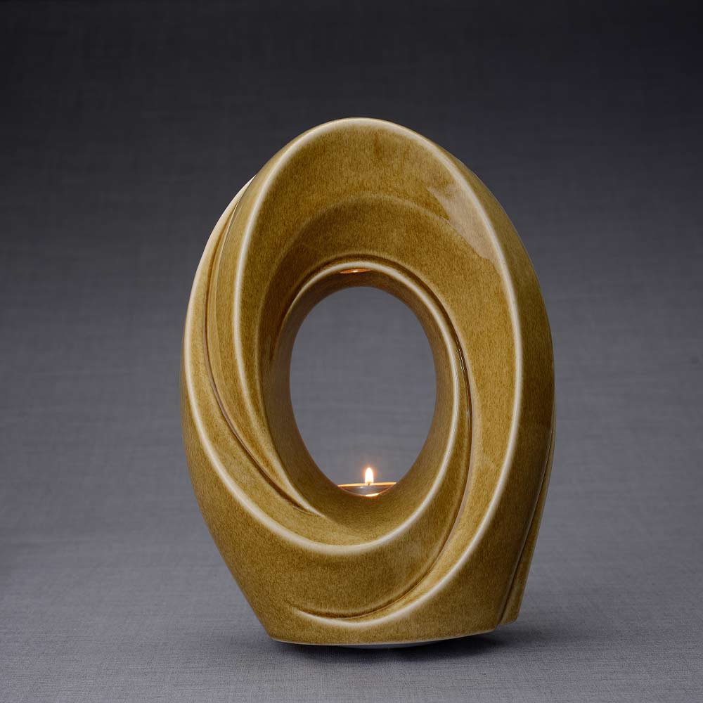 The Passage Adult Cremation Urn for Ashes in Dark Sand