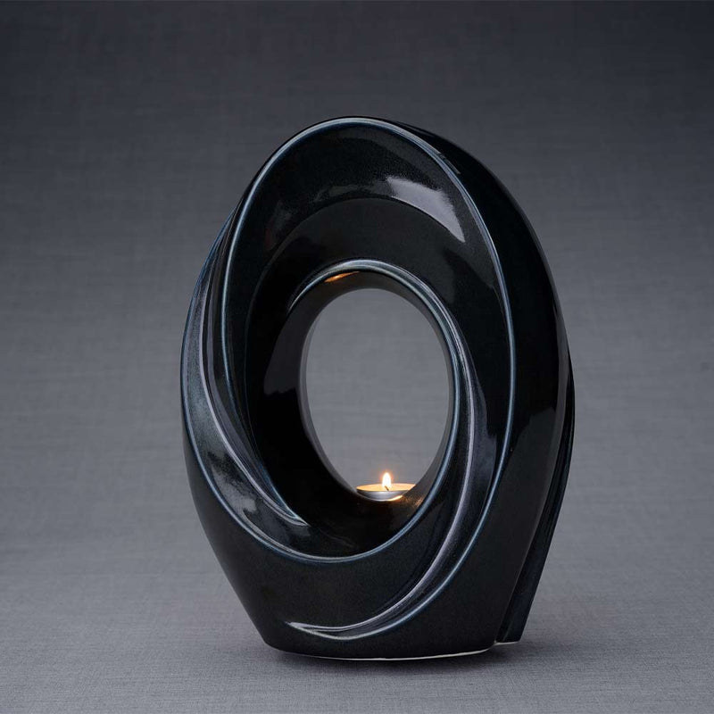 The Passage Adult Cremation Urn for Ashes in Midnight Blue