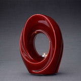 The Passage Adult Cremation Urn for Ashes in Red