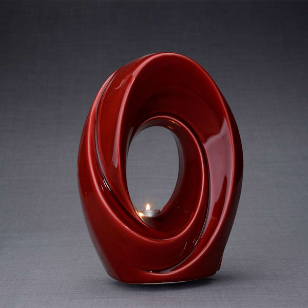 The Passage Adult Cremation Urn for Ashes in Red