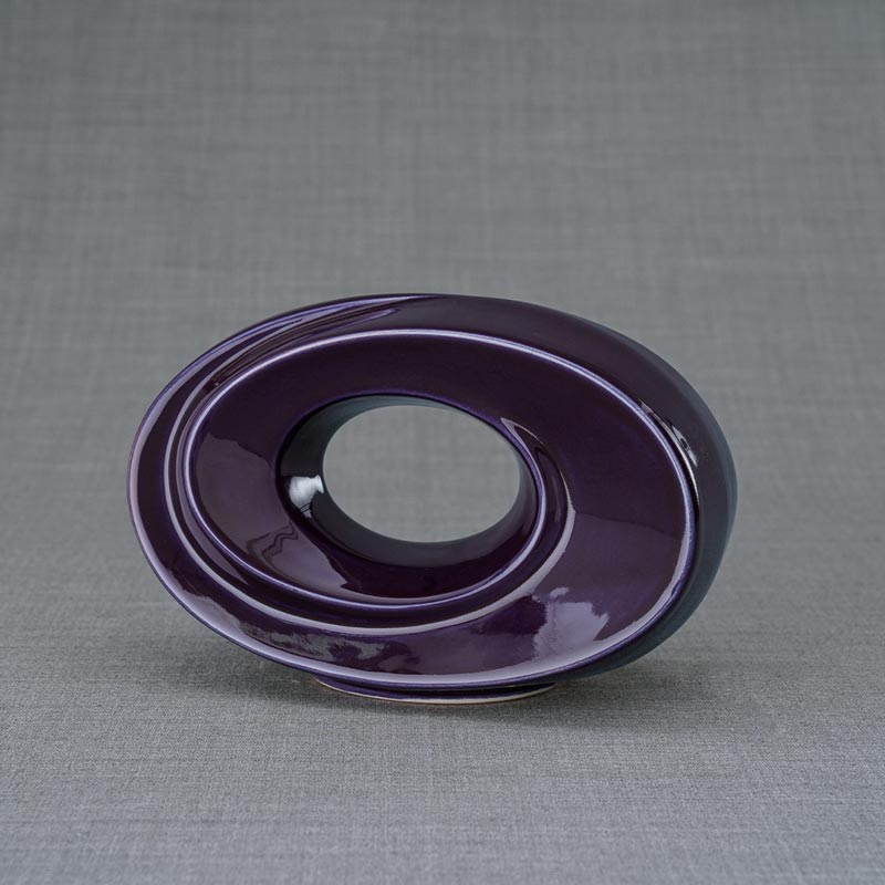The Passage Small Urn for Ashes Violet Left View