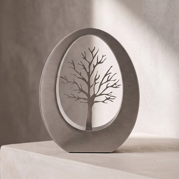 Tree of Life Adult Cremation Urn for Ashes in Stainless Steel