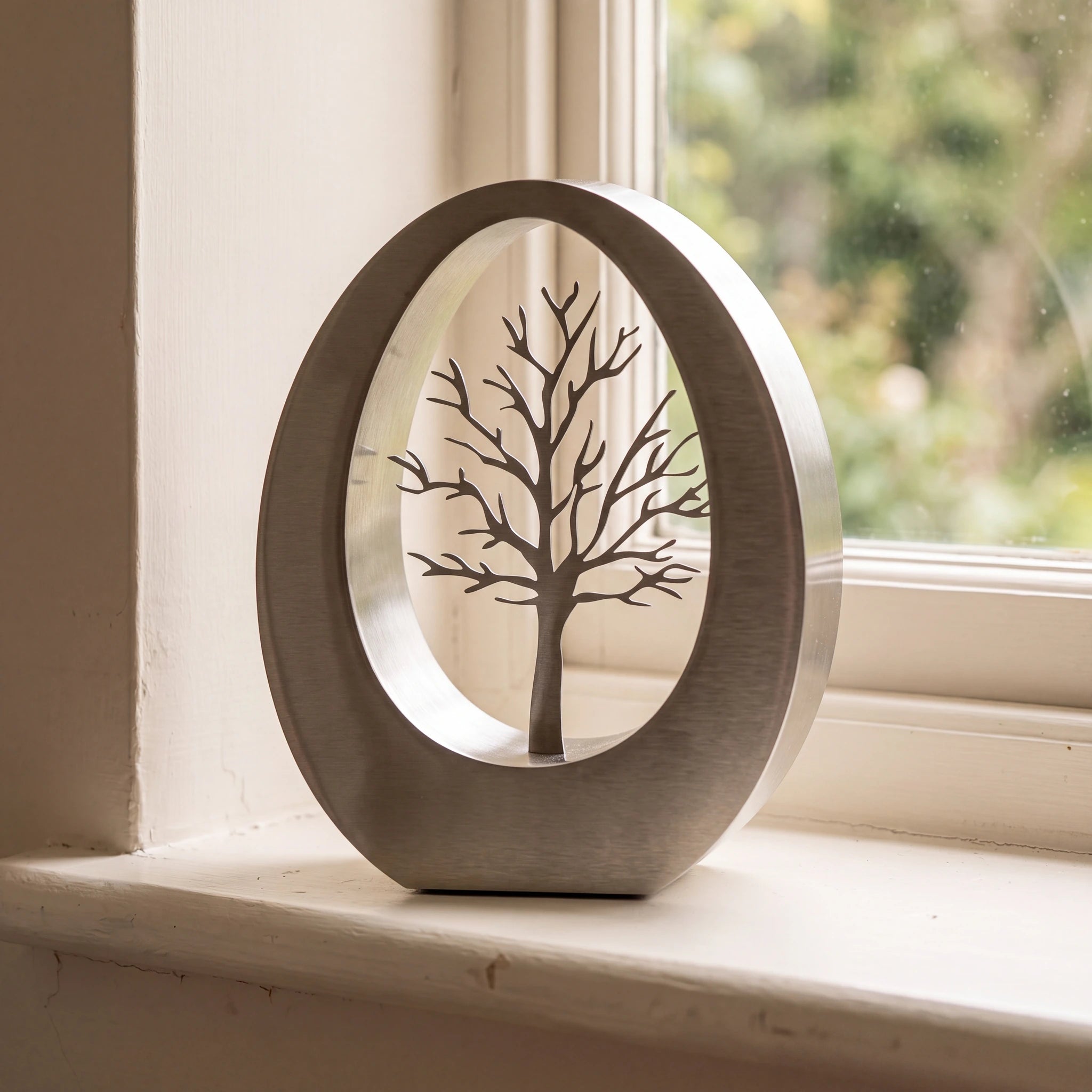 Tree of Life Adult Cremation Urn for Ashes in Stainless Steel