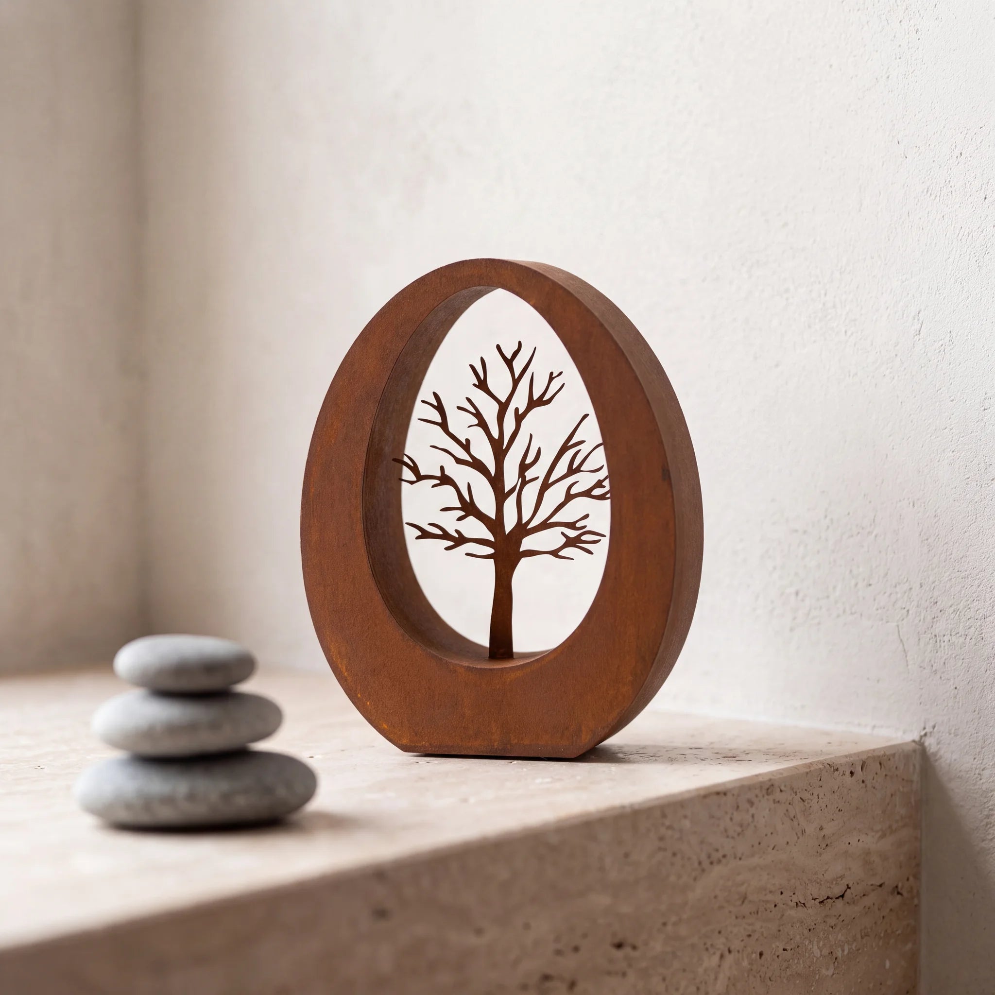Tree-of-Life-Small-Urn-for-Ashes-in-Corten-Steel-keepsake_pebbles