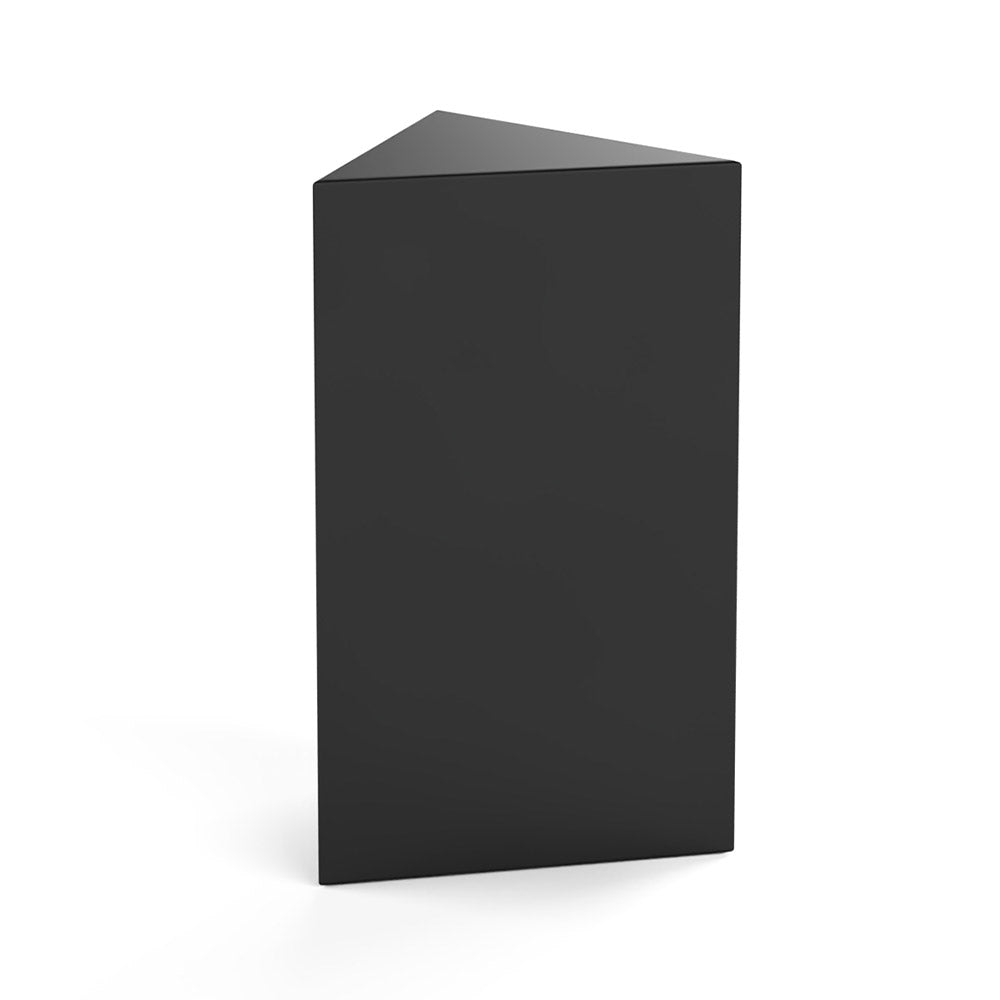Trigon Adult Cremation Urn for Ashes in Matte Black Stainless Steel