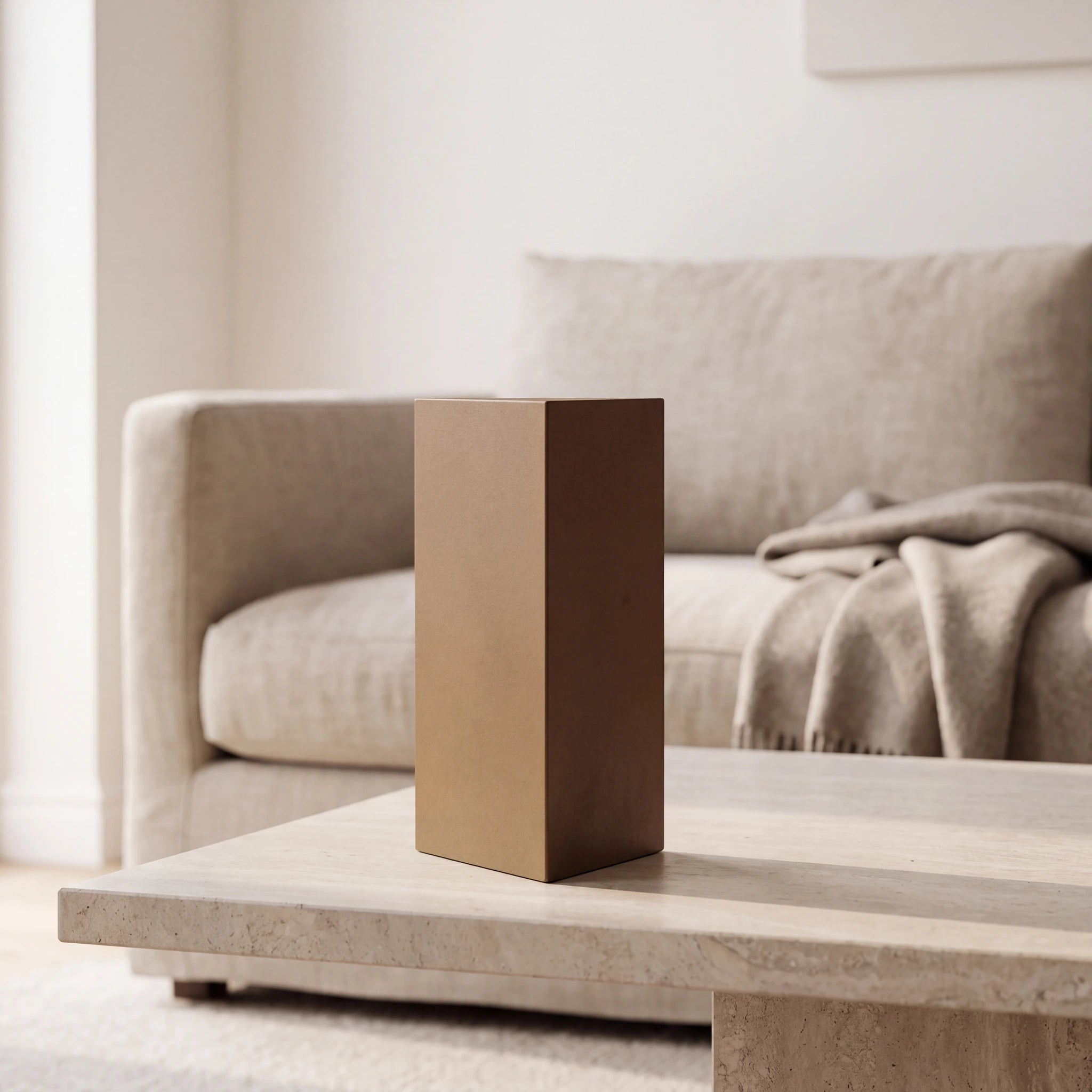 Trigon-Medium-Urn-for-Ashes-in-Corten-Steel-amto_stone_coffee