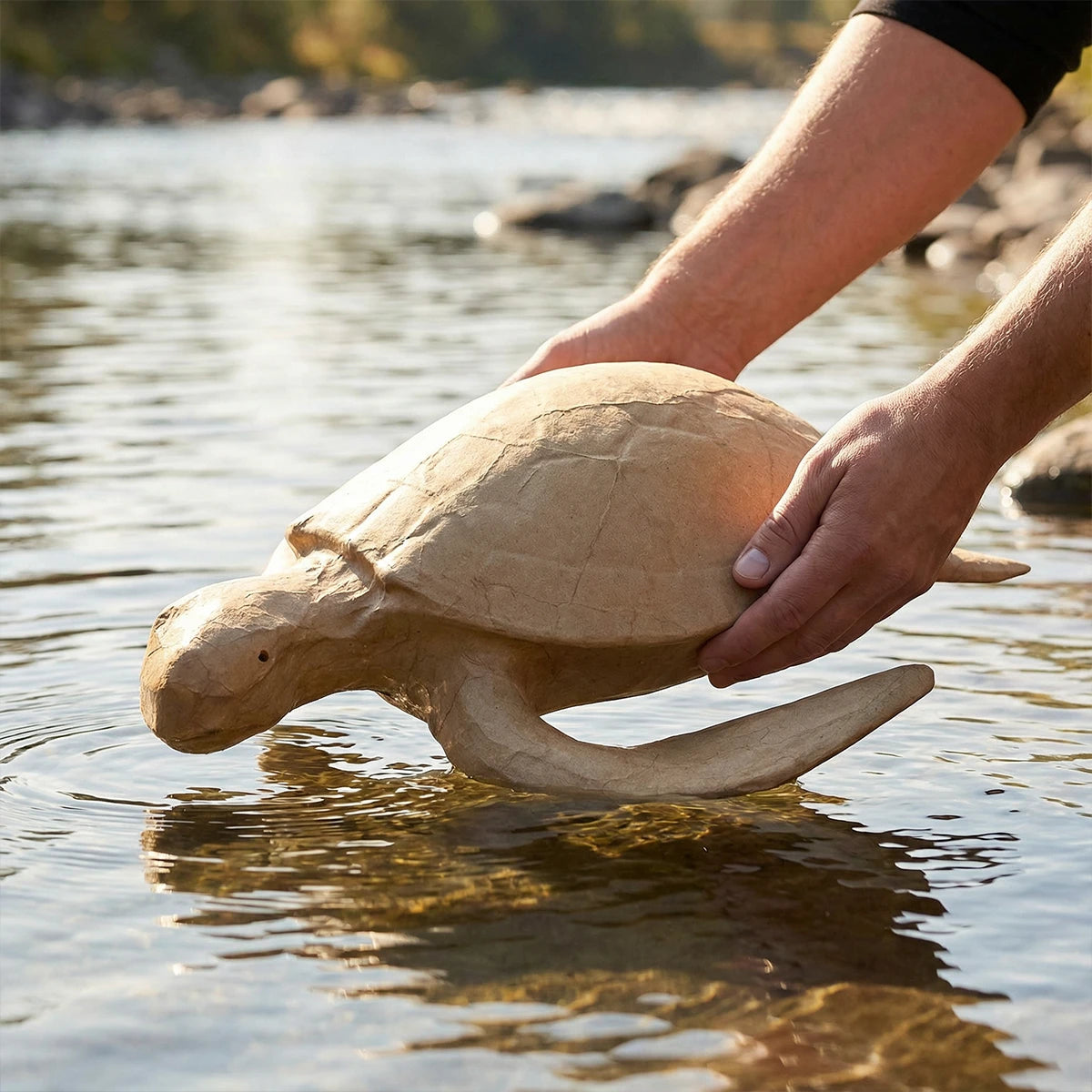 Turtle Biodegradable Water Urn for Ashes - Adult