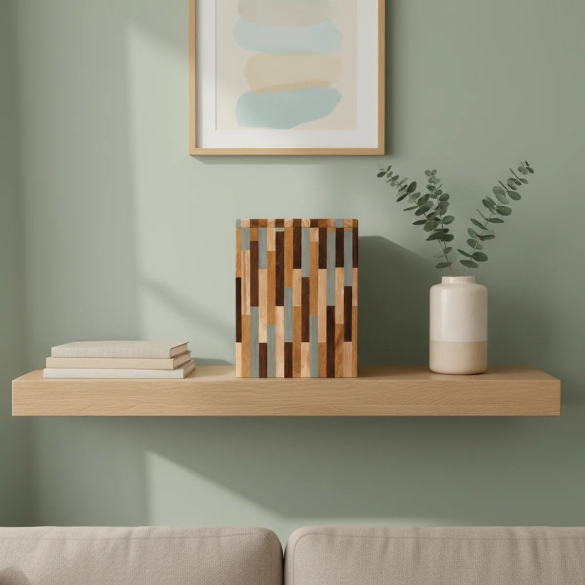 Eco-friendly Vertical Wooden Adult Urn for Ashes