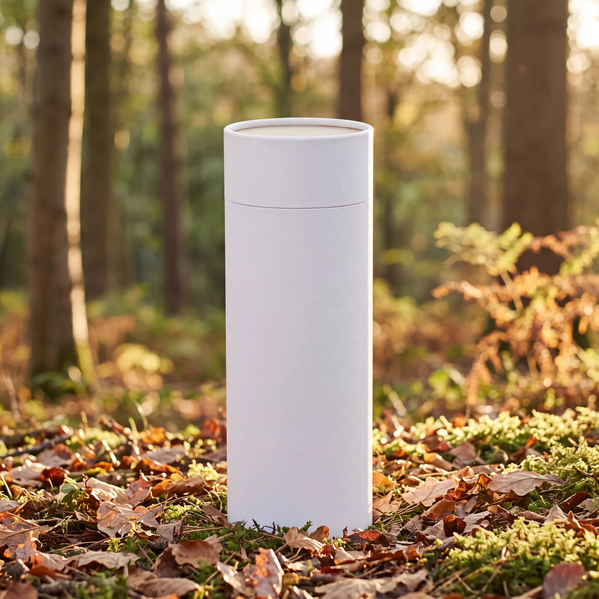 White-Eco-Friendly-Scattering-Tube-for-Ashes-Small-In-the-Woods
