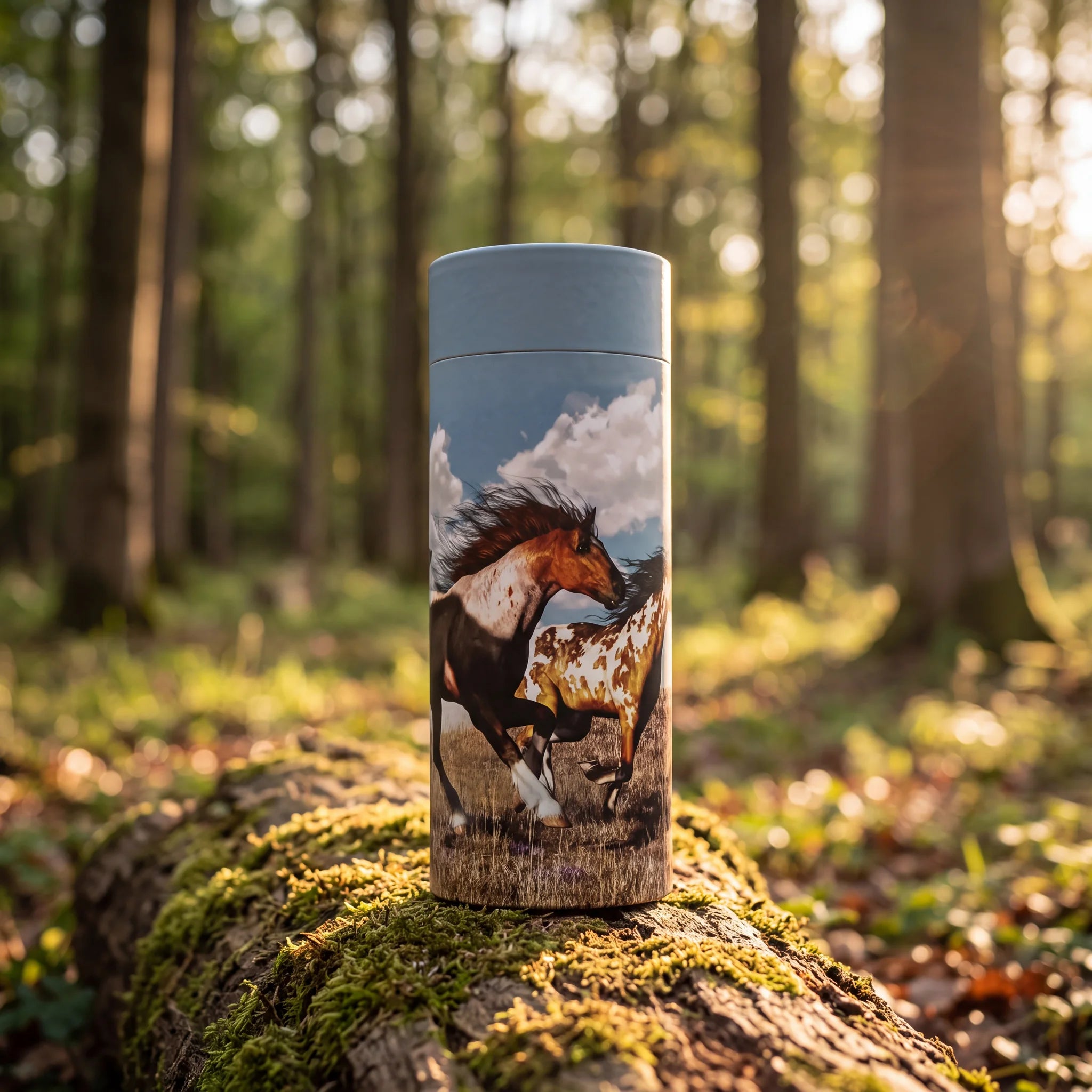 Wild-Horses-Eco-Friendly-Scattering-Tube-for-Ashes-Adult-In-the-Woods