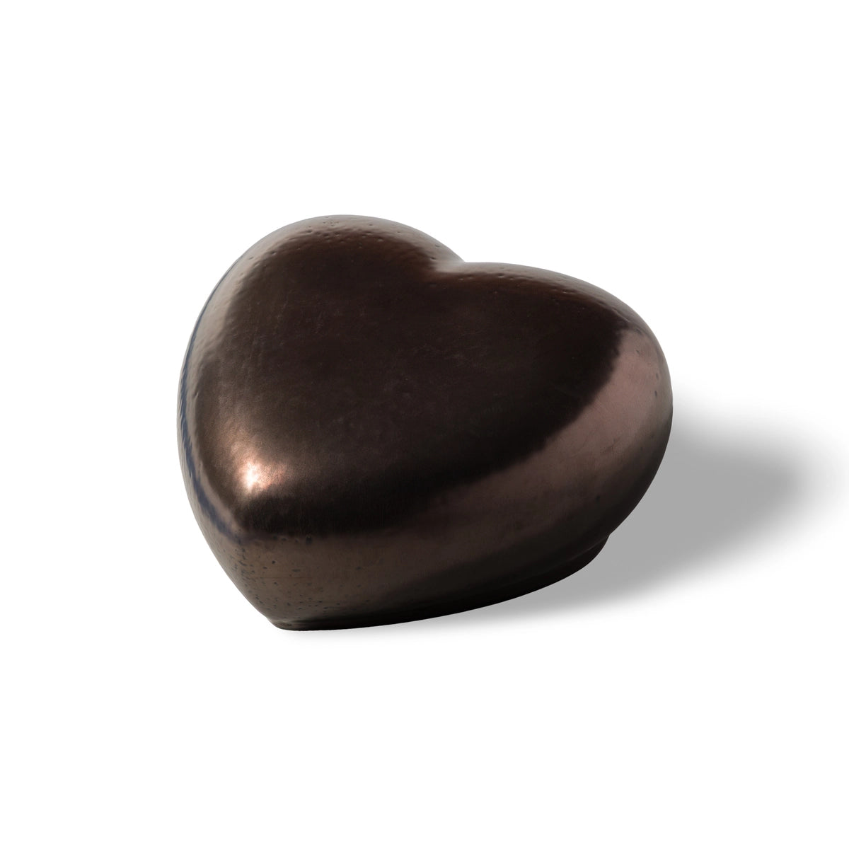 Big Heart Classic Urn for Ashes in Antic Gold