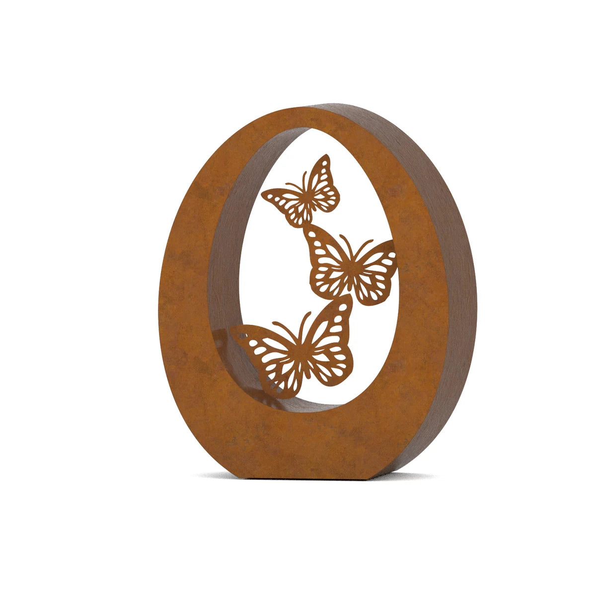 Butterfly Small Urn for Ashes in Corten Steel