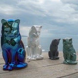 Kitten Urn for Ashes in Matte Grey