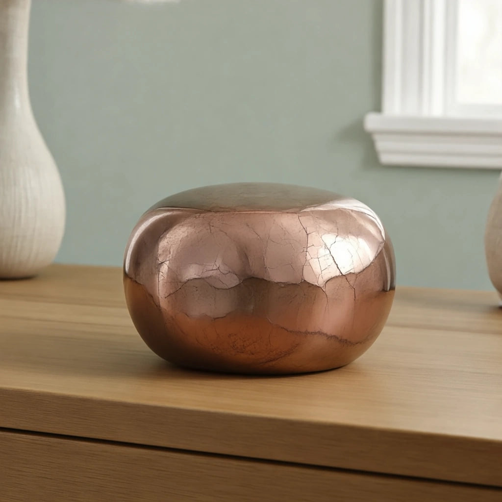 Cuddle Stone Keepsake Urn for Ashes in Gold