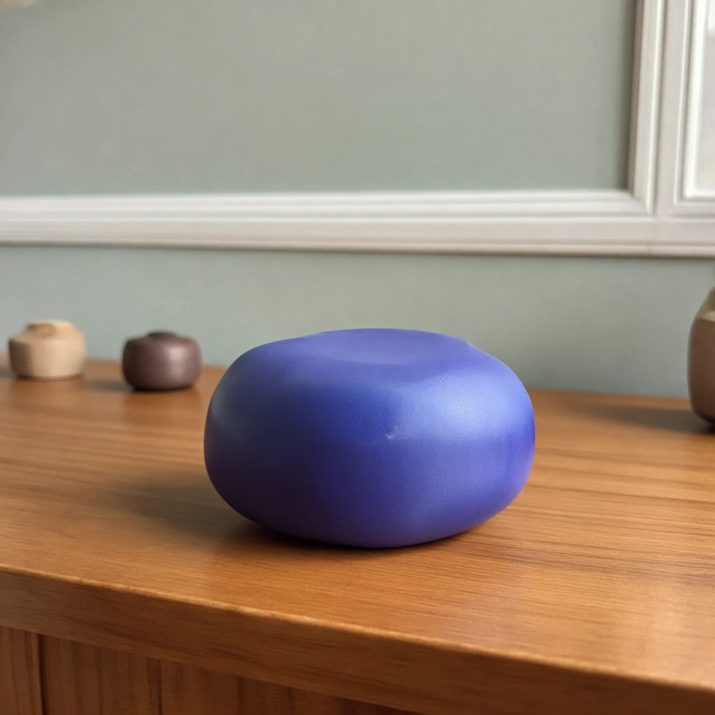 Cuddle Stone Keepsake Urn for Ashes in Royal Blue