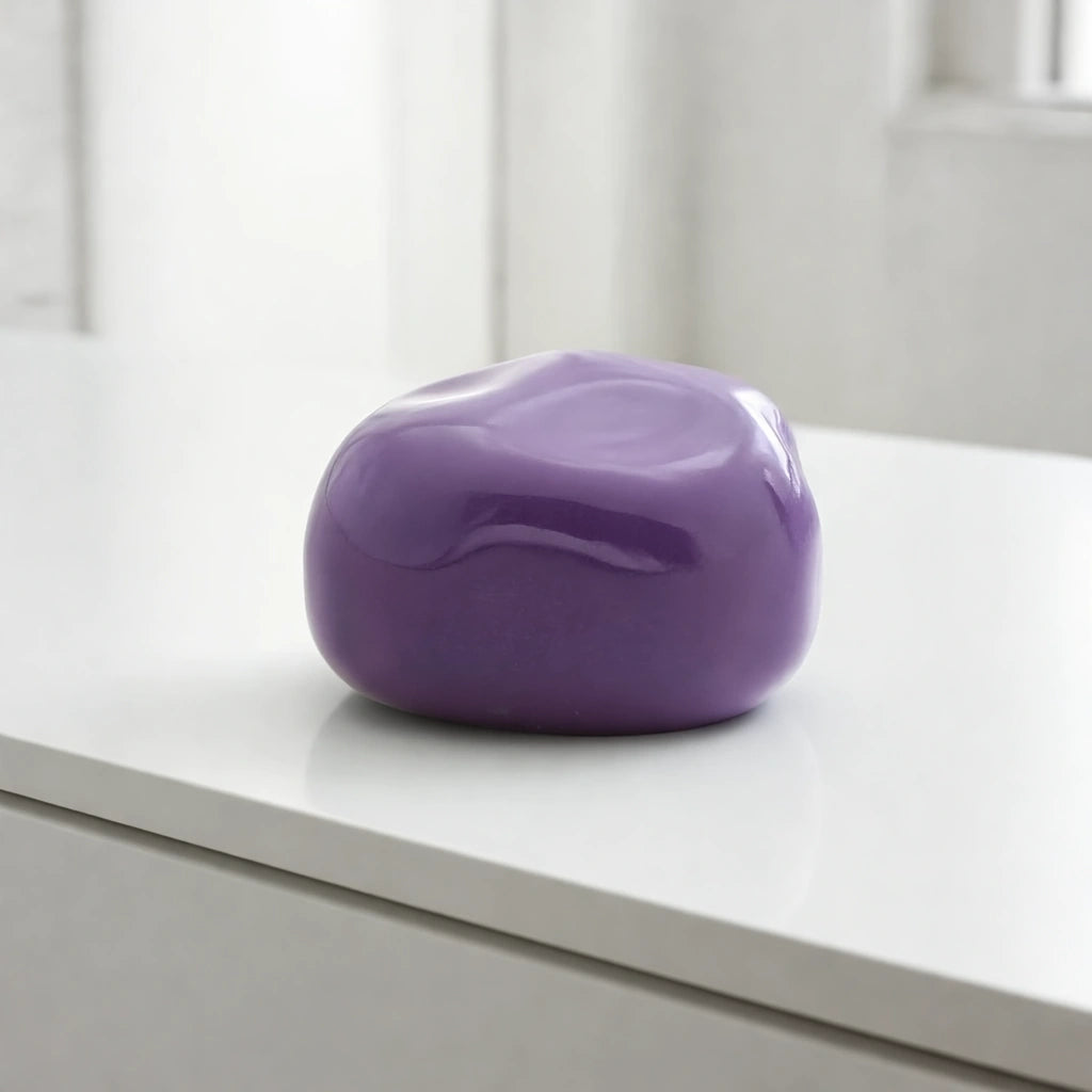 Cuddle Stone Keepsake Urn for Ashes in Violet