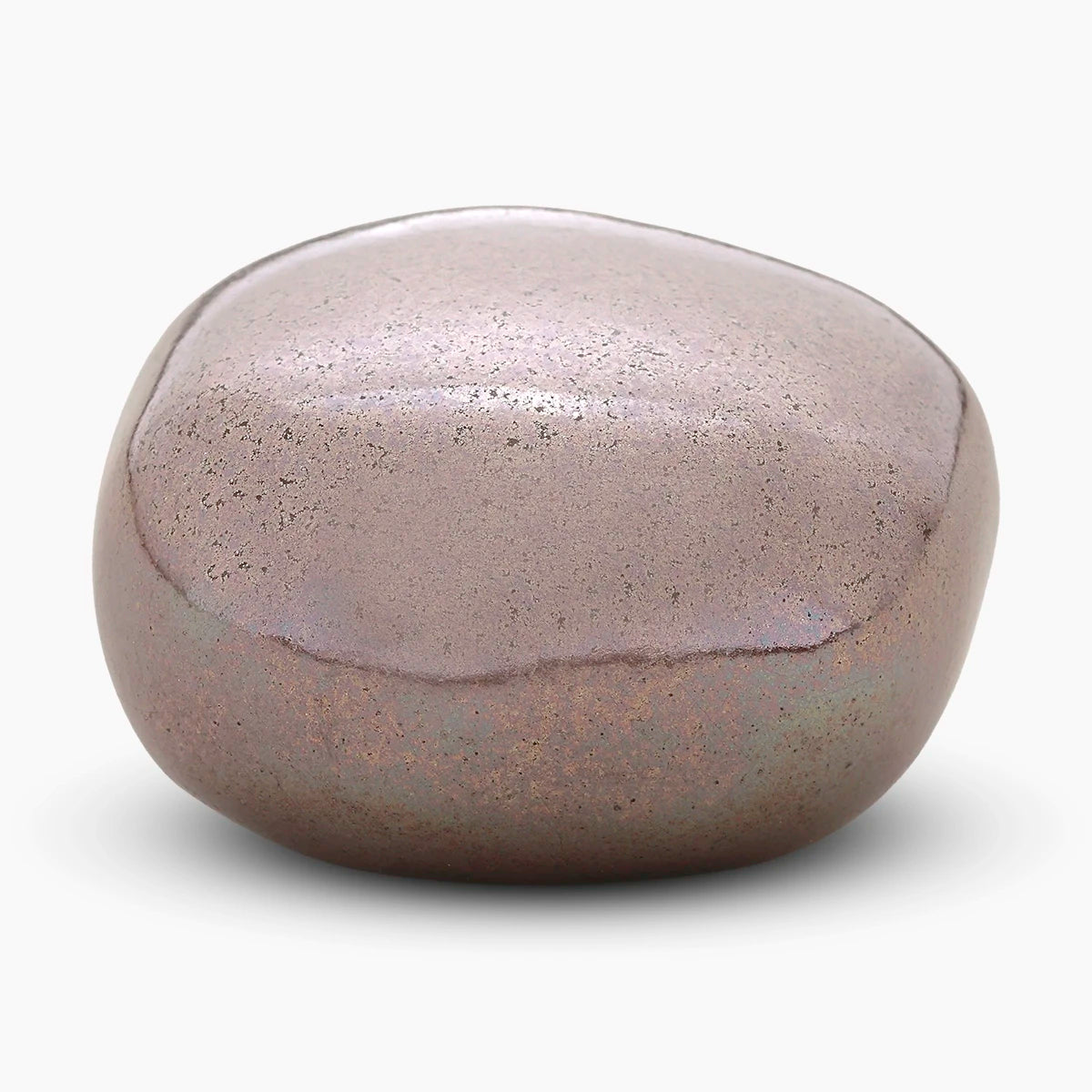 cuddle stone keepsake urn for ashes in warm bronze