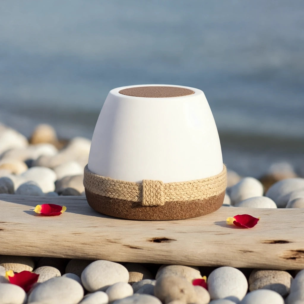 Dome Biodegradable Urn for Ashes – Medium