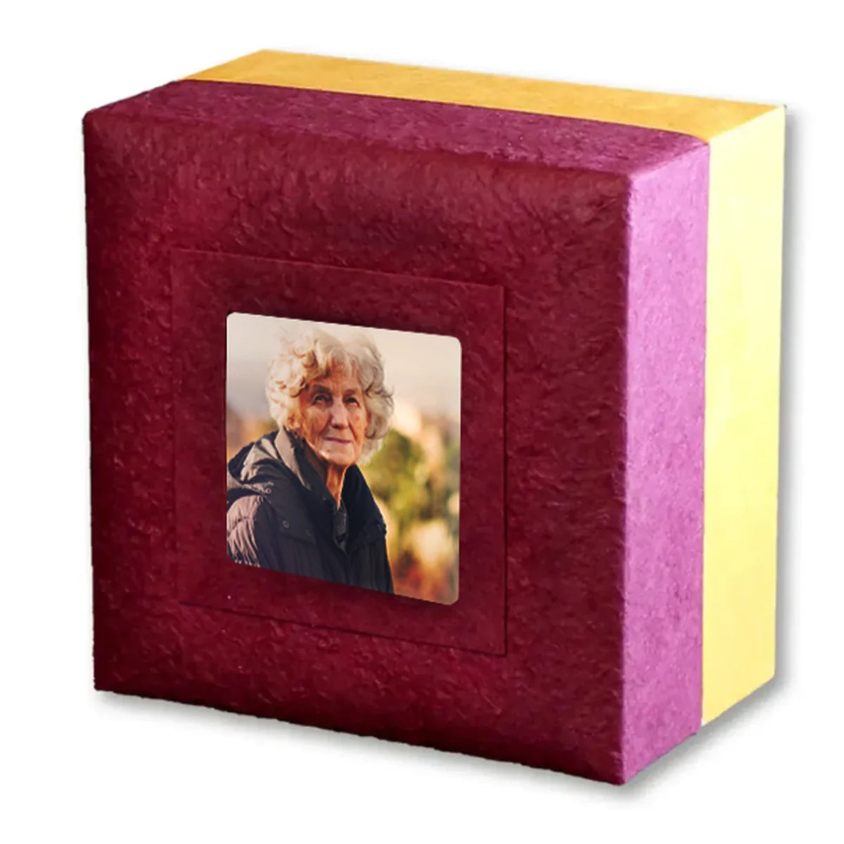 Embrace Biodegradable Urn for Ashes in Burgundy - Adult