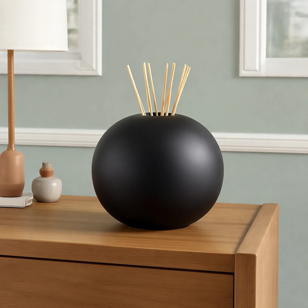 Essence of Life Scented Medium Urn for Ashes in Black