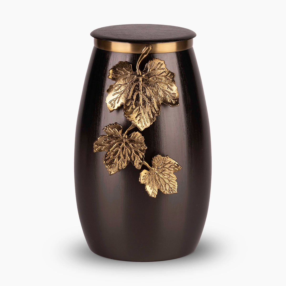 eternal vine metal adult cremation urn for ashes in grey and gold