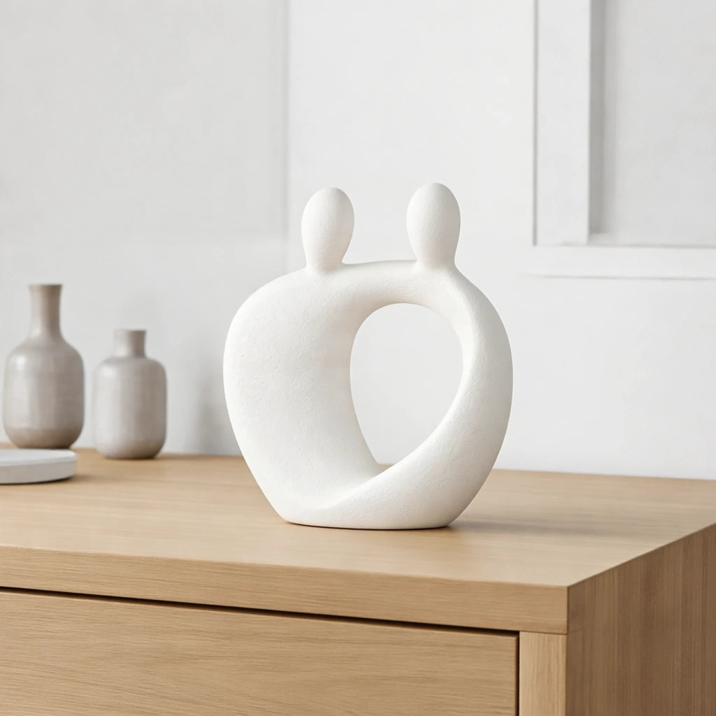 Family Keepsake Urn for Ashes in White