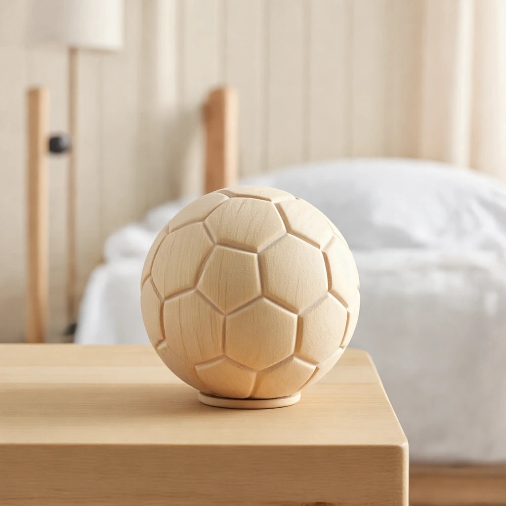 Football Wooden Keepsake Urn For Ashes