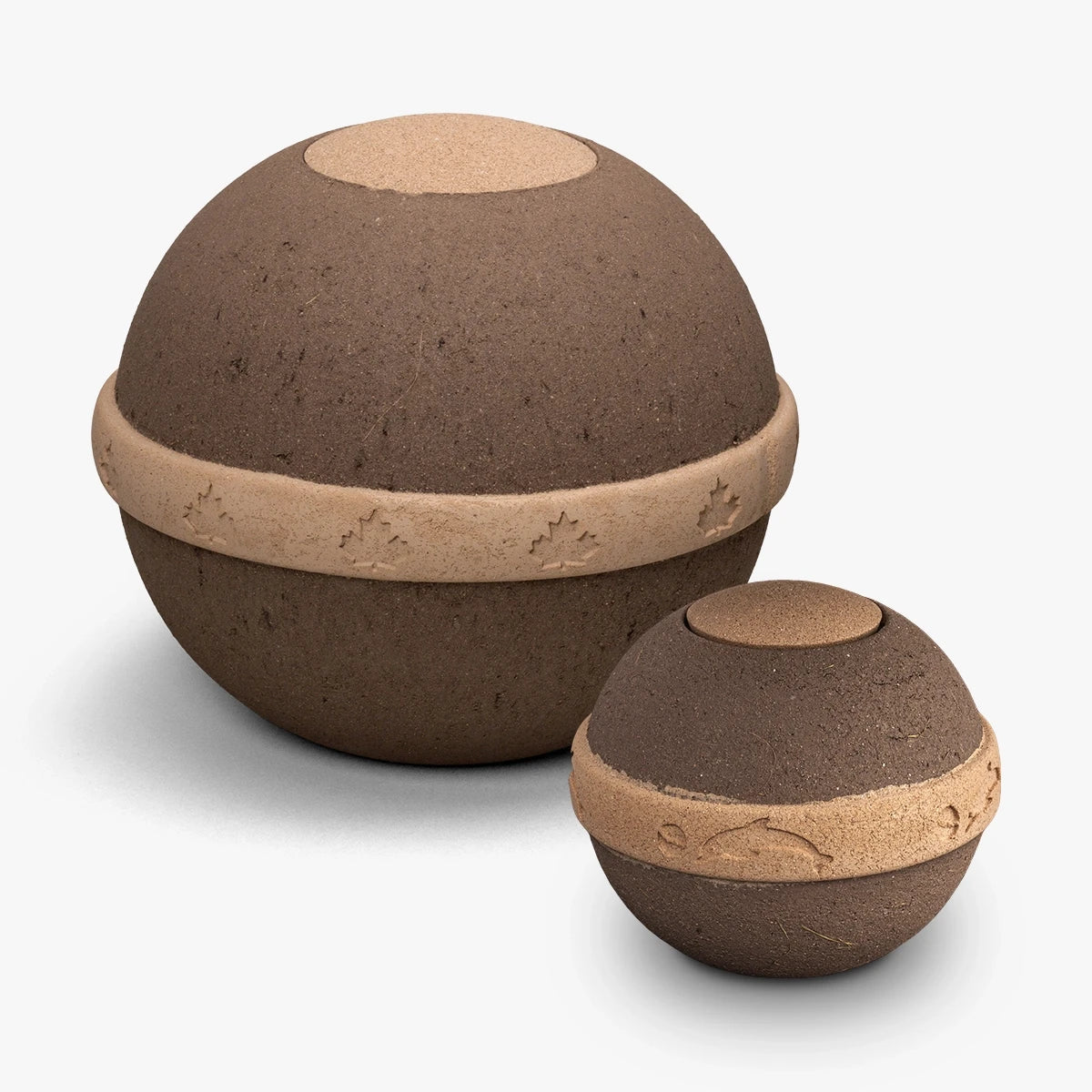 geos biodegradable urn for ashes adult with small
