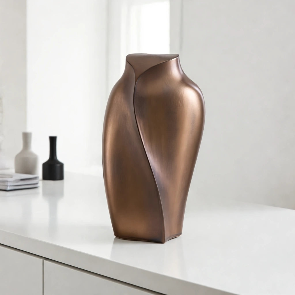 Heart to Heart Adult Cremation Urn for Ashes in Bronze