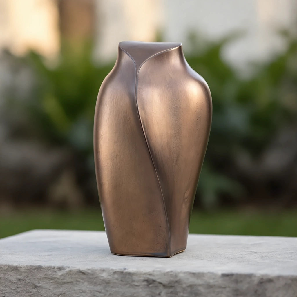 Heart to Heart Adult Cremation Urn for Ashes in Bronze
