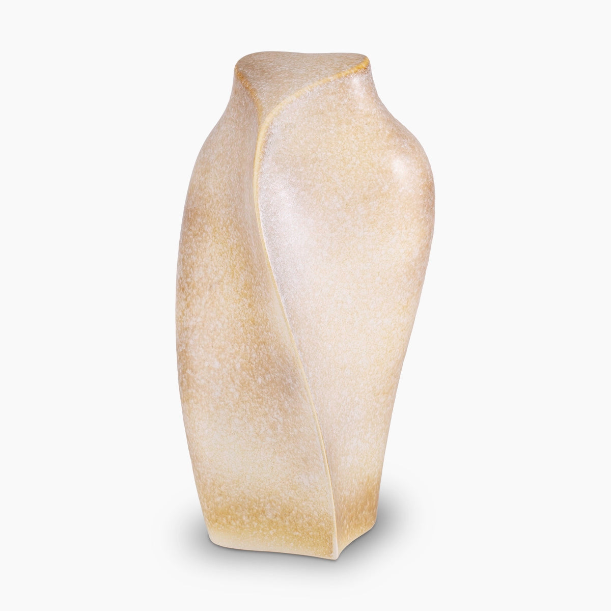 heart to heart adult cremation urn for ashes in sandy white